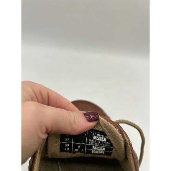 RARE DAISY Dr. Martens Chunky Platform Brown
Leather 12283 Oxford Boot WMS Sz 8 - Picture 11 of 13
